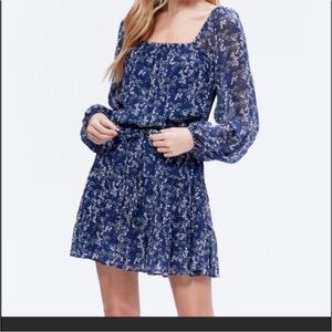 Paige Floral Blue Dress